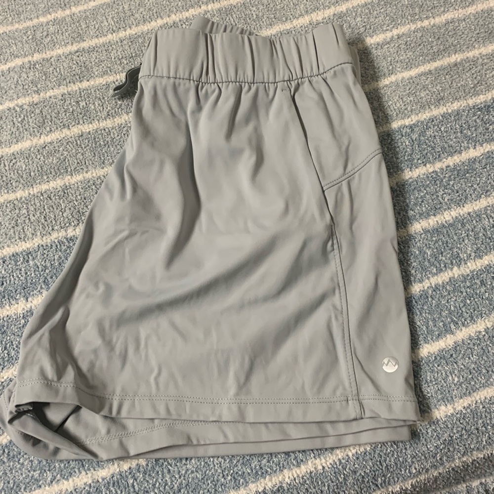 Grey athletic shorts